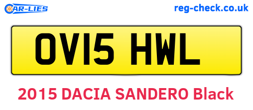 OV15HWL are the vehicle registration plates.