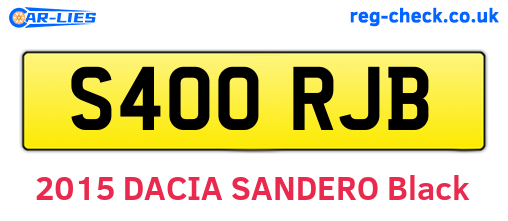S400RJB are the vehicle registration plates.