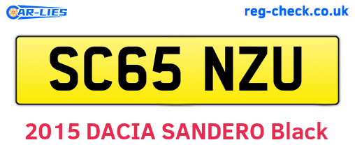 SC65NZU are the vehicle registration plates.