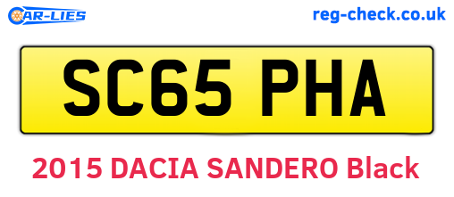 SC65PHA are the vehicle registration plates.