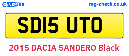 SD15UTO are the vehicle registration plates.