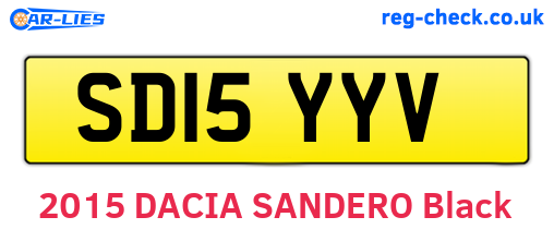SD15YYV are the vehicle registration plates.