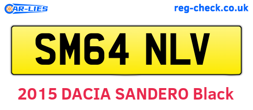 SM64NLV are the vehicle registration plates.