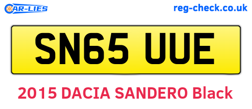 SN65UUE are the vehicle registration plates.
