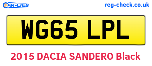 WG65LPL are the vehicle registration plates.