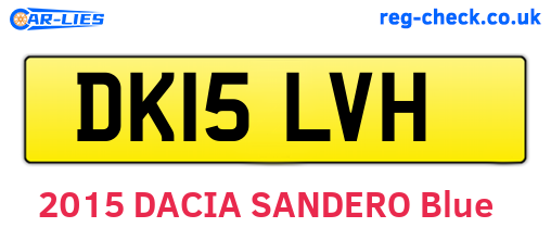 DK15LVH are the vehicle registration plates.