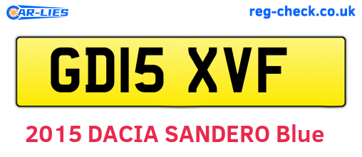 GD15XVF are the vehicle registration plates.