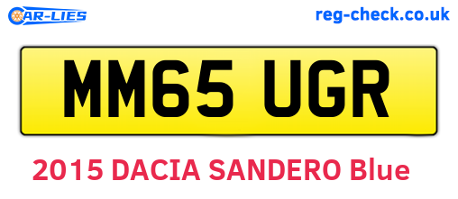 MM65UGR are the vehicle registration plates.