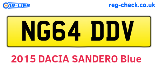 NG64DDV are the vehicle registration plates.