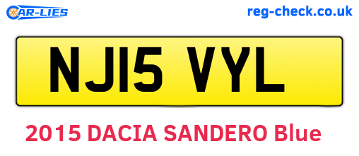 NJ15VYL are the vehicle registration plates.