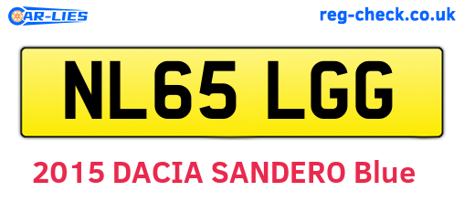 NL65LGG are the vehicle registration plates.