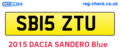 SB15ZTU are the vehicle registration plates.