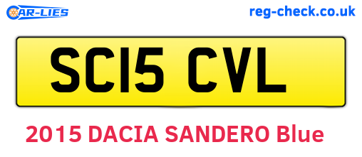 SC15CVL are the vehicle registration plates.