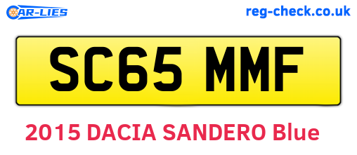 SC65MMF are the vehicle registration plates.