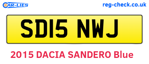 SD15NWJ are the vehicle registration plates.