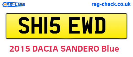 SH15EWD are the vehicle registration plates.