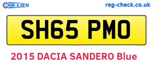 SH65PMO are the vehicle registration plates.
