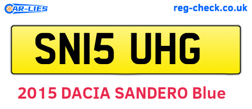 SN15UHG are the vehicle registration plates.