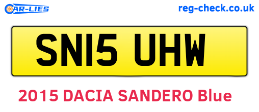 SN15UHW are the vehicle registration plates.