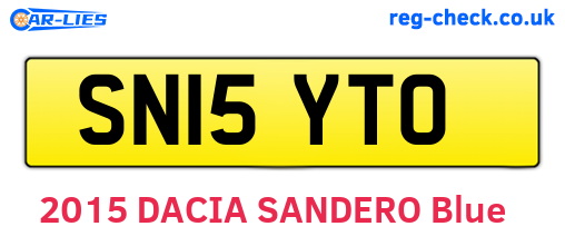SN15YTO are the vehicle registration plates.