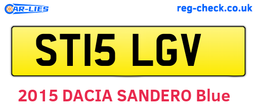 ST15LGV are the vehicle registration plates.