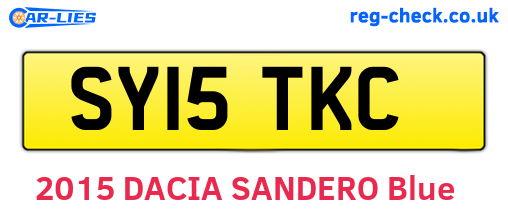 SY15TKC are the vehicle registration plates.