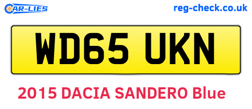 WD65UKN are the vehicle registration plates.