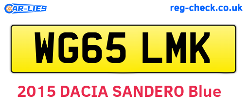 WG65LMK are the vehicle registration plates.
