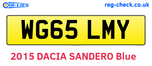 WG65LMY are the vehicle registration plates.