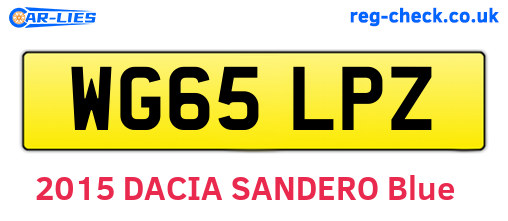 WG65LPZ are the vehicle registration plates.