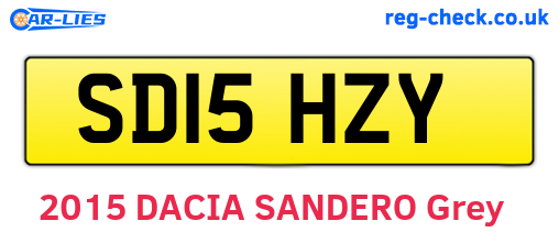 SD15HZY are the vehicle registration plates.