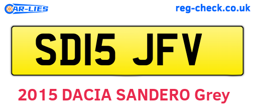 SD15JFV are the vehicle registration plates.