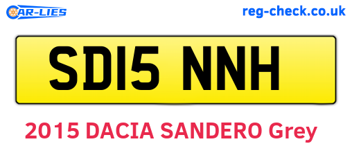 SD15NNH are the vehicle registration plates.