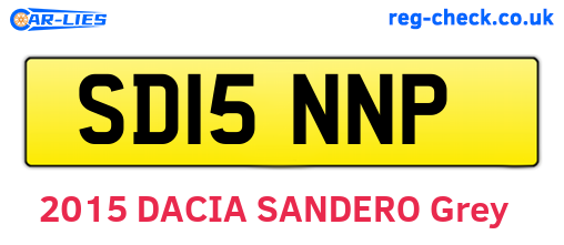 SD15NNP are the vehicle registration plates.