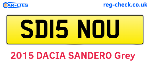 SD15NOU are the vehicle registration plates.