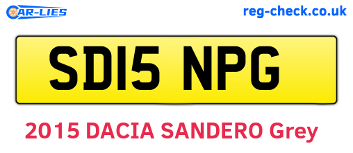 SD15NPG are the vehicle registration plates.