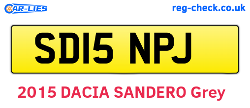 SD15NPJ are the vehicle registration plates.