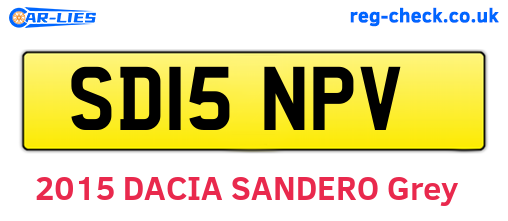 SD15NPV are the vehicle registration plates.