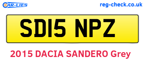 SD15NPZ are the vehicle registration plates.
