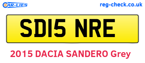 SD15NRE are the vehicle registration plates.