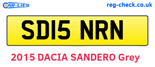 SD15NRN are the vehicle registration plates.
