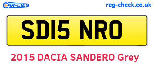 SD15NRO are the vehicle registration plates.