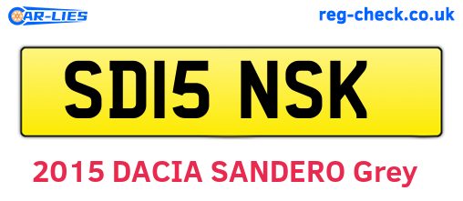 SD15NSK are the vehicle registration plates.