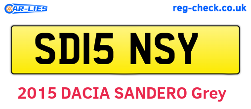 SD15NSY are the vehicle registration plates.