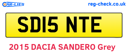 SD15NTE are the vehicle registration plates.