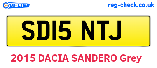 SD15NTJ are the vehicle registration plates.