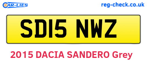 SD15NWZ are the vehicle registration plates.
