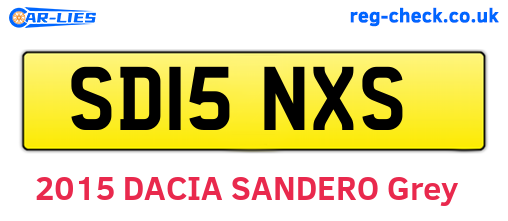 SD15NXS are the vehicle registration plates.