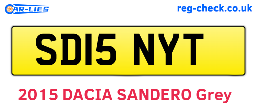 SD15NYT are the vehicle registration plates.