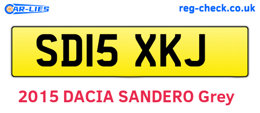 SD15XKJ are the vehicle registration plates.